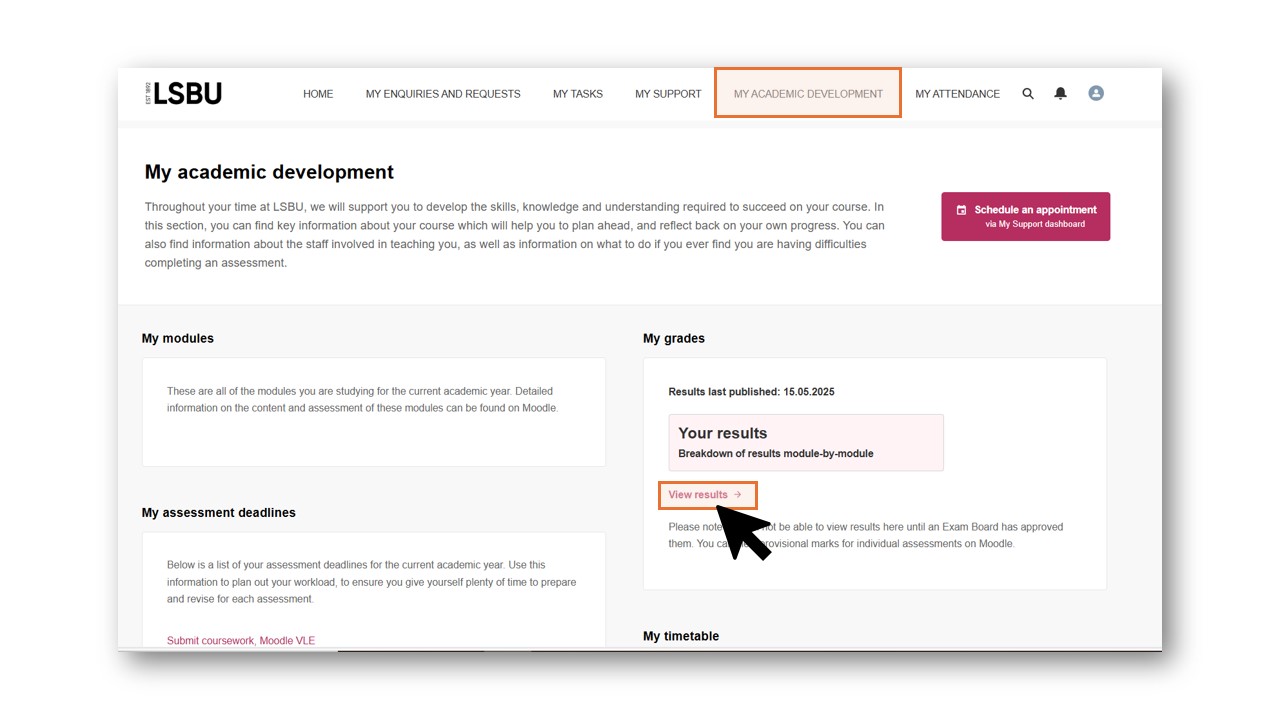 How do I get my transcript? - LSBU MyAccount